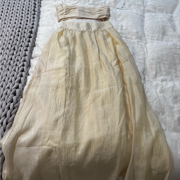 Elegant Cream Two-Piece Set